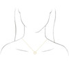 14 Karat White Gold Cultured Seed Pearl Circle 16 inch Necklace