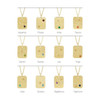 14 Karat Yellow Gold Natural Emerald and .0075 Carat Natural Diamond Aries Zodiac 16 inch Necklace