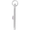 Platinum Amethyst and .0075 carat Diamond Sagittarius Zodiac Constellation Pendant