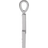 Platinum 0.10 carat Diamond Lightning Bolt Pendant