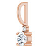 14 Karat Rose Gold 0.25 carat Diamond Charm