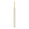 14 Karat Yellow Gold 0.16 carat Diamond Vertical Bar Charm