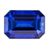 Blue Sapphire - Emerald Cut - 0.67 Carat - 5.8x4mm
