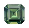 Green Sapphire - Emerald Cut - 1.66 carats - 6.8x6.7mm