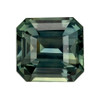 Green Sapphire - Emerald Cut - 1.48 Carats - 6.1x5.9mm