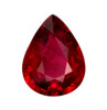 Ruby - Pear Cut - 1.28 Carat - Red - 7.9x6.1mm
