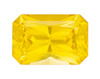 Great Stone Yellow Sapphire - 0.67 carats - Radiant Cut - 6.1 x 4 mm - AfricaGems Certificate