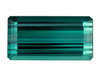 8.26 Carat Blue Green Tourmaline Emerald Cut Gemstone, 17.3x8.9mm size | AfricaGems