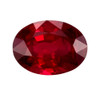 1.05 Carat Oval Cut Ruby - Vivid Red - 7x5.1mm - AfricaGems