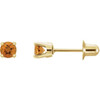 14 Karat Yellow Gold Natural Citrine Earrings