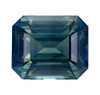 Unheated Blue Green Sapphire - Emerald Shape - 4.22 carats - 9.42 x 7.87 x 5.58mm - GIA Cert