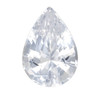 White Sapphire Gem - Pear Cut - 2.48 carats - 10 x 7mm - Very Fine Rich White Color - AfricaGems Certificate