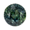 Unheated Blue Green Sapphire - Round Shape - 3.06 carats - 8.25 x 5.79mm - GIA Certified