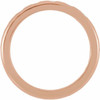 14 Karat Rose Gold .07 Carat Natural Diamond Band Size 10.5