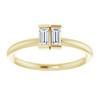 Buy 14 Karat Yellow Gold 0.25 Carat Diamond Two Stone Ring