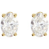 14 Karat Yellow Gold 0.50 Carats Natural Diamond Earrings