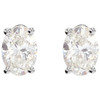 Platinum 0.50 Carats Natural Diamond Earrings