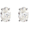 14K White 0.33 Carat Natural Diamond Earrings