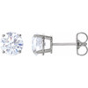 14 Karat White Gold 2 Carat Diamond Earrings