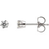 14K White 0.75 Carat Natural Diamond Stud Earrings