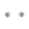 White Diamond Earrings in 0.20 Carat Diamond Post Stud Earrings