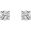 14 Karat White 0.20 Carat Lab Grown Diamond Stud Earrings