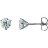 14 Karat White Gold 1 Carat Diamond Stud Earrings