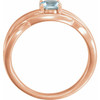 Shop 14 Karat Rose Gold Aquamarine Ring