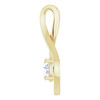 Genuine Sapphire Pendant in 14 Karat Yellow Gold Sapphire Pendant
