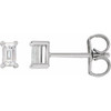 Sterling Silver 0.20 Carats Natural Diamond Stud Earrings