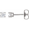 White Diamond Earrings in 14 Karat White Gold 0.33 Carat Diamond Earrings