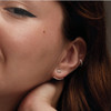 White Lab Grown Diamond Earrings in 14 Karat Rose Gold 0.25 Carat Lab Grown Diamond Stud Earrings