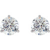 White Diamond Earrings in 14 Karat White Gold 0.50 Carat Diamond Stud Earrings