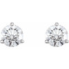 White Diamond Earrings in 14 Karat White Gold 3/4 Carat Diamond Earrings 