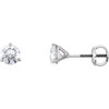 Natural Diamond Earrings in Platinum 1/2 Carat Diamond Earrings