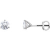 Natural Diamond Earrings in Platinum 0.20 Carats Diamond Earrings