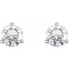 Natural Diamond Earrings in Platinum 1/4 Carat Diamond Earrings