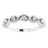 Genuine Diamond Ring in Sterling Silver 0.20 Carats Diamond Stackable Ring