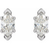 14 Karat White Gold 0.50 Carats Natural Diamond Earrings