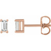 14 Karat Rose Gold 0.20 Carats Natural Diamond Stud Earrings