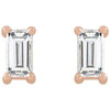 14 Karat Rose Gold 0.20 Carats Natural Diamond Stud Earrings