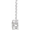 Platinum 0.20 Carats Rose Cut Natural Diamond Halo 16 to 18 inch Pendant