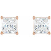 14 Karat Rose Gold 0.50 Carats Natural Diamond Earrings