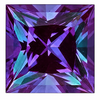 Chatham Lab Created Alexandrite Gemstone – Princess Cut – GEM Grade