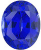 Blue Sapphire Oval Cut in Grade GEM | Chatham Lab Stone