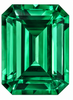 Emerald in Octagon Cut in Grade GEM | Chatham Emerald Lab Stone