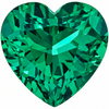 Emerald Heart Cut in Grade GEM | Chatham Heart Cut Lab Stone