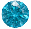 Chatham Lab Created Paraiba Blue Spinel Gemstone – Round Cut – GEM Grade