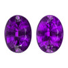 Fine Pair of Amethyst Gems - Oval Cut - Purple - 21.51 Carats - 18x13mm