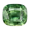 Natural Cushion Green Sapphire Gem - 5.56 Carats - 10.9x9.7mm